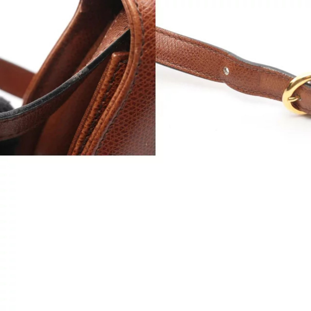 Salvatore Ferragamo Brown Leather Bag Gancini Shoulder - Picture 10 of 10